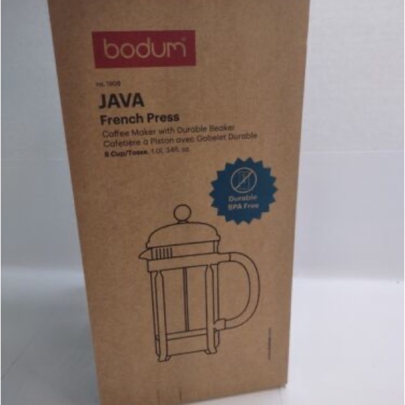Bodum Java French Press BPA Free Durable Beaker 8 Cups New - Picture 6 of 6